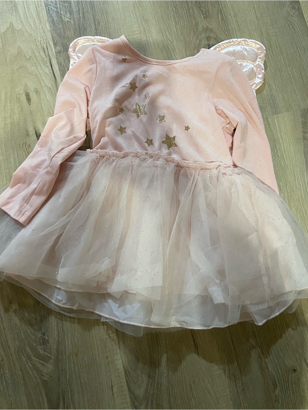 H&M Pink Star Tulle Fairy Dress with Wings
